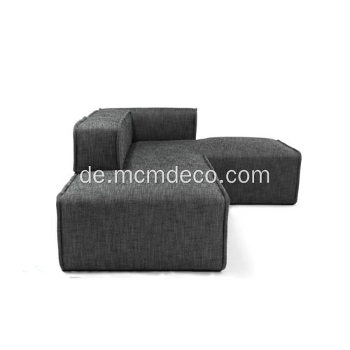 Quadra Carbon Grey Rechtes Anbausofa